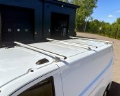 Roof Racks 160 cm for Ford Transit Custom from 2023- | Aerodynamic Aluminum Racks
